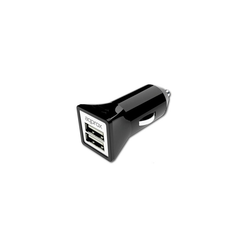 CARGADOR COCHE USB APPROX 1A NEGRO