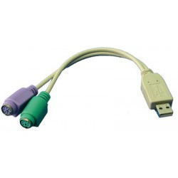 ADAPTADOR USB-M A 2X PS2-H...