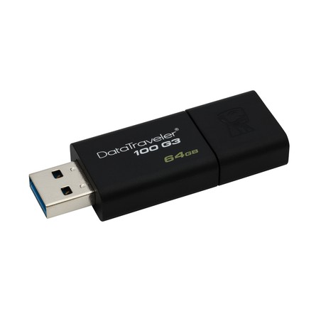PENDRIVE 64GB USB3.0 KINGSTON DT 100 G3 NEGRO