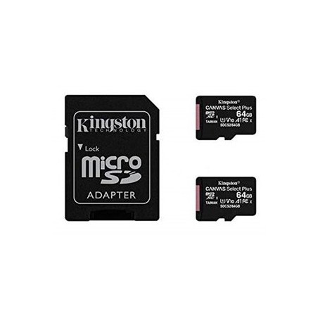 MEM MICRO SDXC 64GB KINGSTON CANVAS SELECT+ADAPT