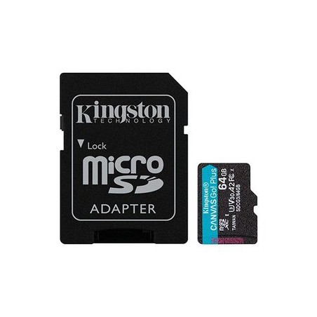 MEM MICRO SDXC 64GB KINGSTON CANVAS GO UHS-I CL10