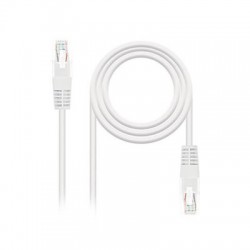 CABLE RED UTP CAT6 RJ45 NANOCABLE 2M BLANCO