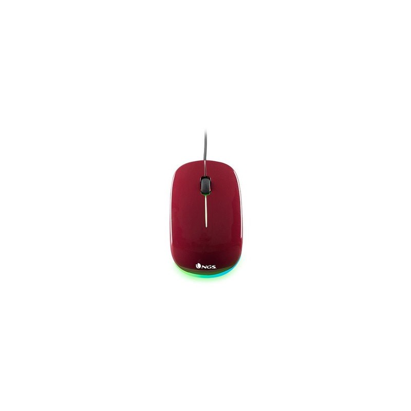 RATON OPTICO NGS  WIRED MOUSE ADDICT ROJO