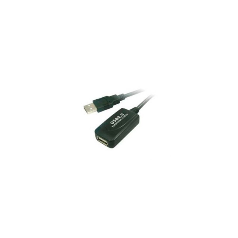 CABLE EXTENSOR USB(A) 2.0 A USB(A) 2.0 AISENS 5M NEGRO