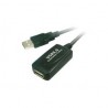 CABLE EXTENSOR USB(A) 2.0 A USB(A) 2.0 AISENS 5M NEGRO