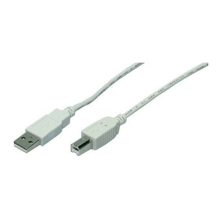 CABLE USB(A) 2.0 A USB(B) 2.0 LOGILINK 5M GRIS